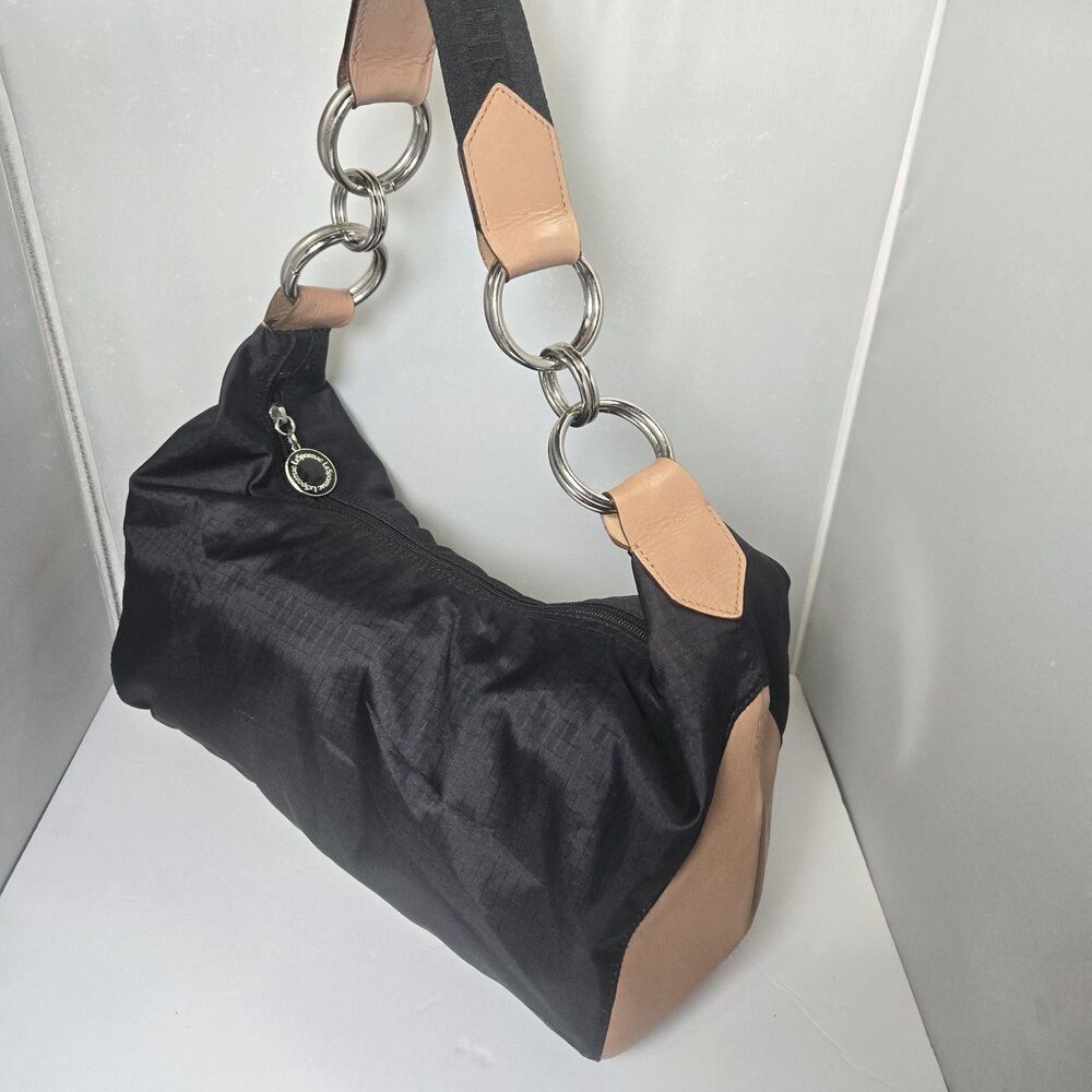 Lesportsac Small Hobo Shoulder Bag Purse Clean Trademark Geometric Interior